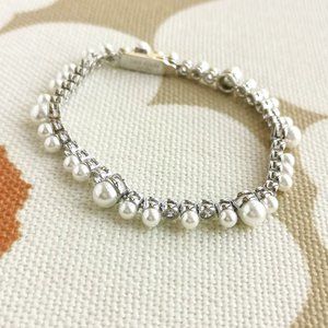 Kate Spade | Pearl Caviar | Silver Bracelet